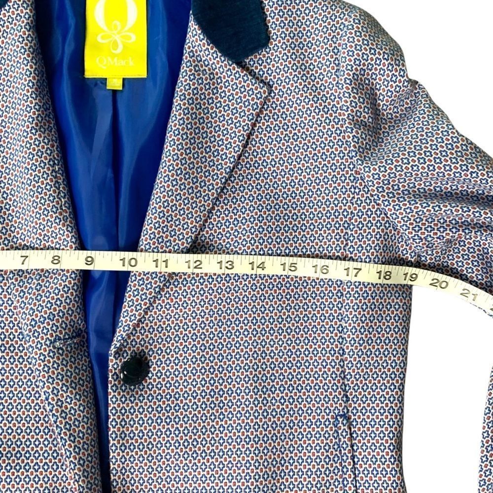 QMack Button Up Velvet collar Tweed Coat Size M - Picture 2 of 11